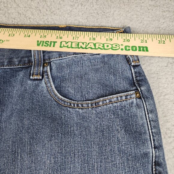 Mens 40x30 Blue Classic Tapered Carhartt Jeans Denim Straight Leg Workwear Pants - Picture 4 of 7